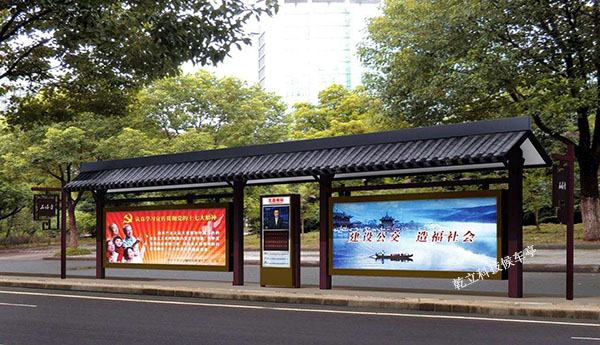 乾立—江蘇仿古公交車站臺第二車發(fā)貨